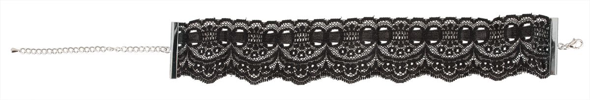 Kanten halsband - Zwart