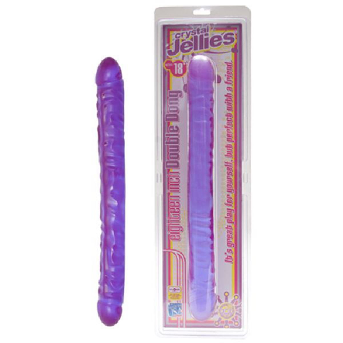 Crystal Jellies Dubbele Dong - Paars