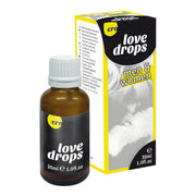 Liefdesdruppels voor man en vrouw