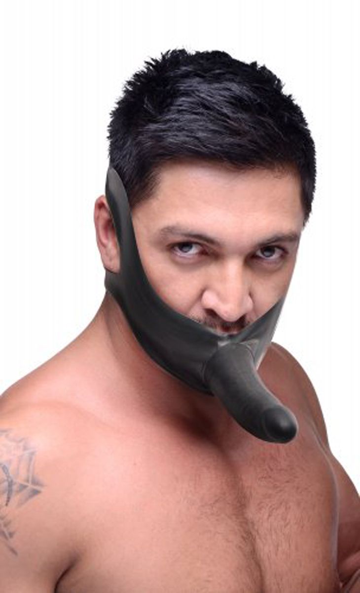 Gezicht Fuk Gag Met Dildo