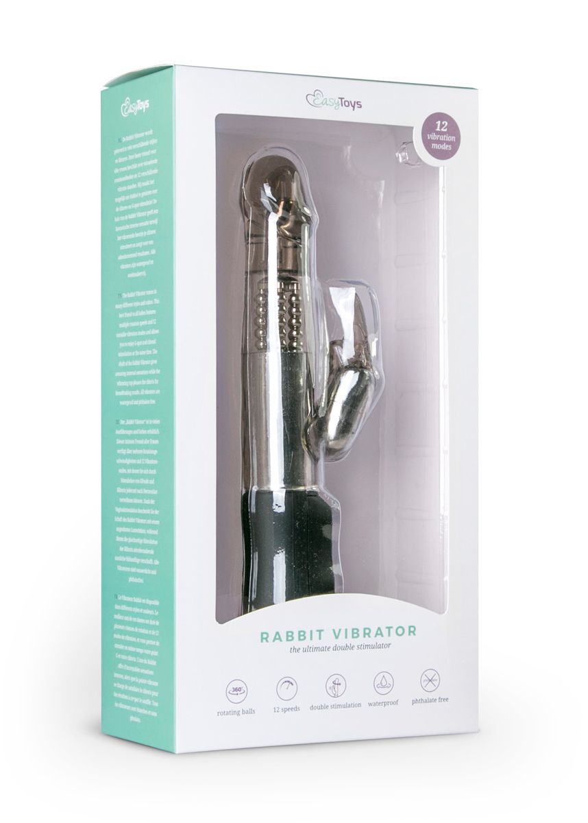 Rabbit vibrator - zwart