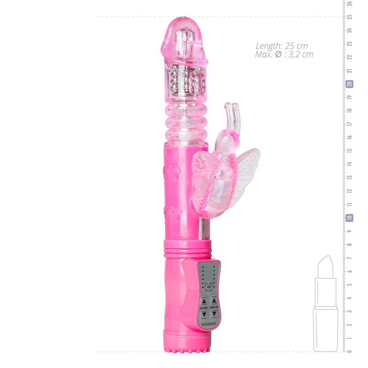 Stotende Vlindervibrator - Roze