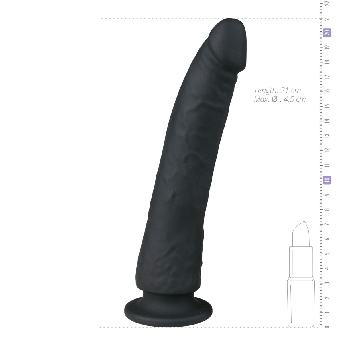 Easytoys verzameldildo met Zuignap - 21 cm