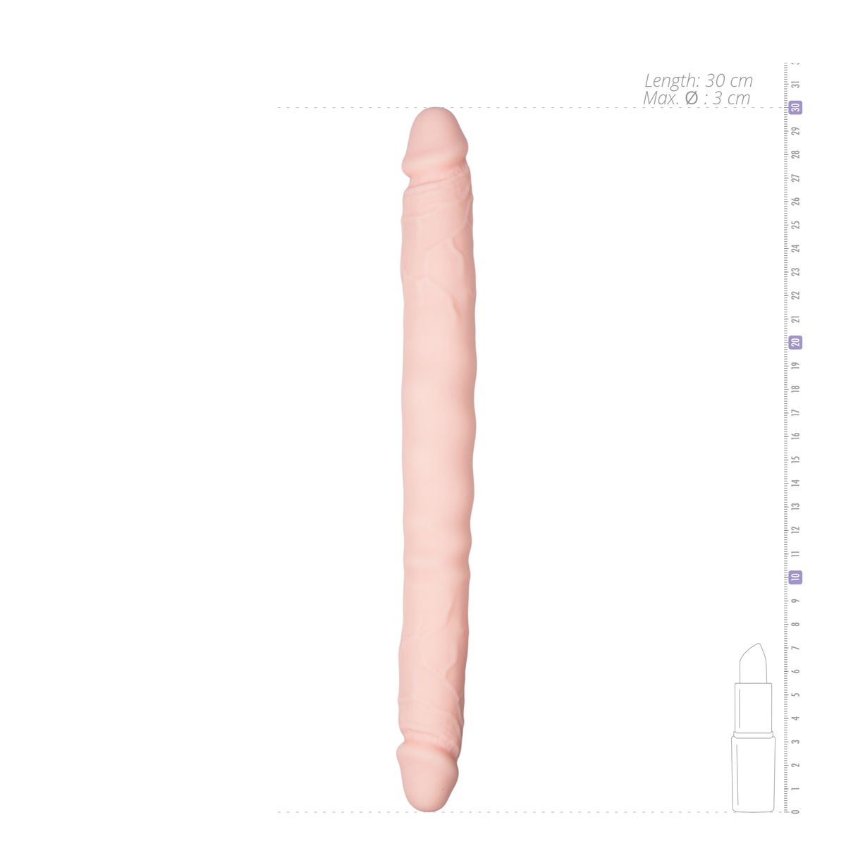 EasyToys dubbele dubbele dildo - 30 cm