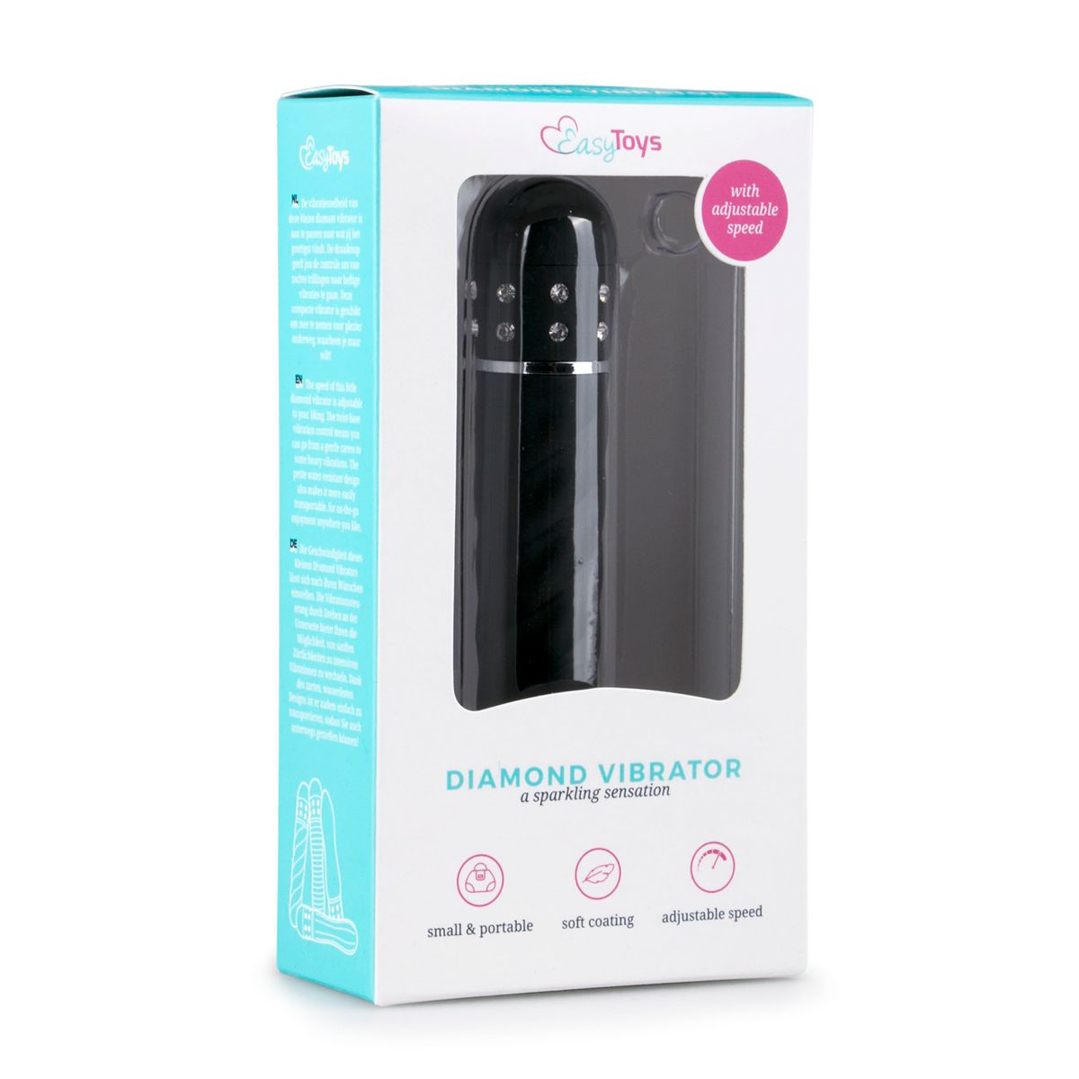 Easytoys Mini-vibrator Gedraaid - Zwart