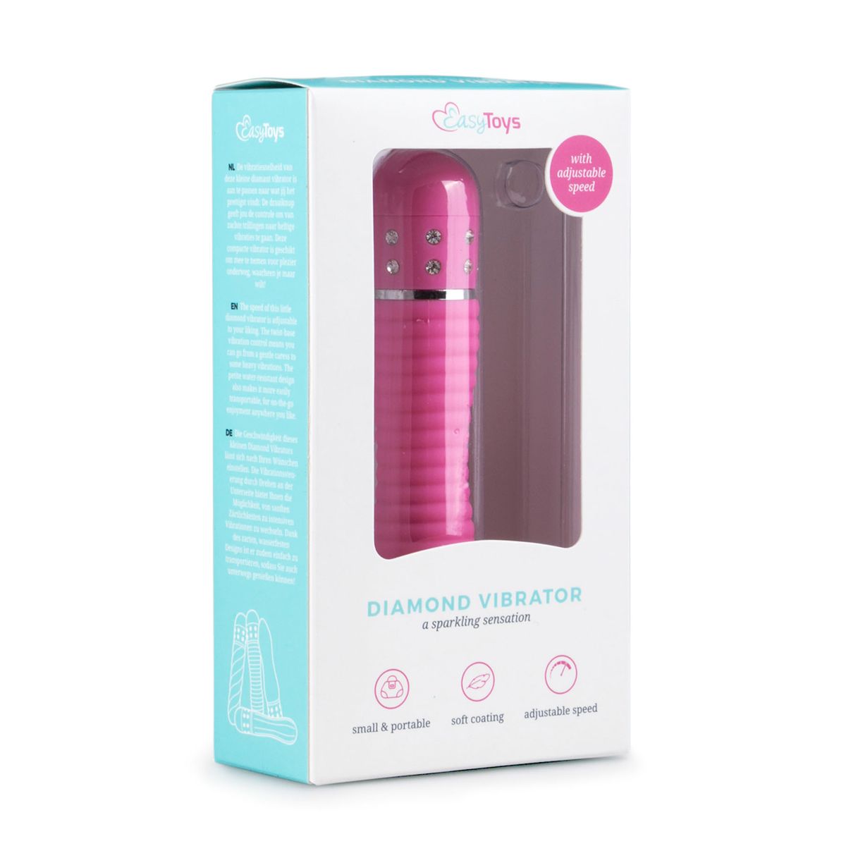 Easytoys Mini-vibrator Geribbeld - Roze