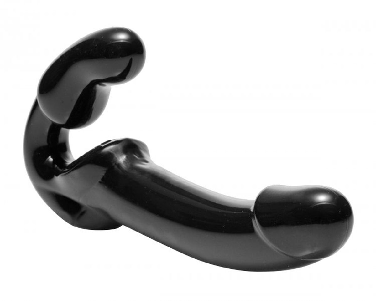 Strapless Voorbind-dildo - Zwart