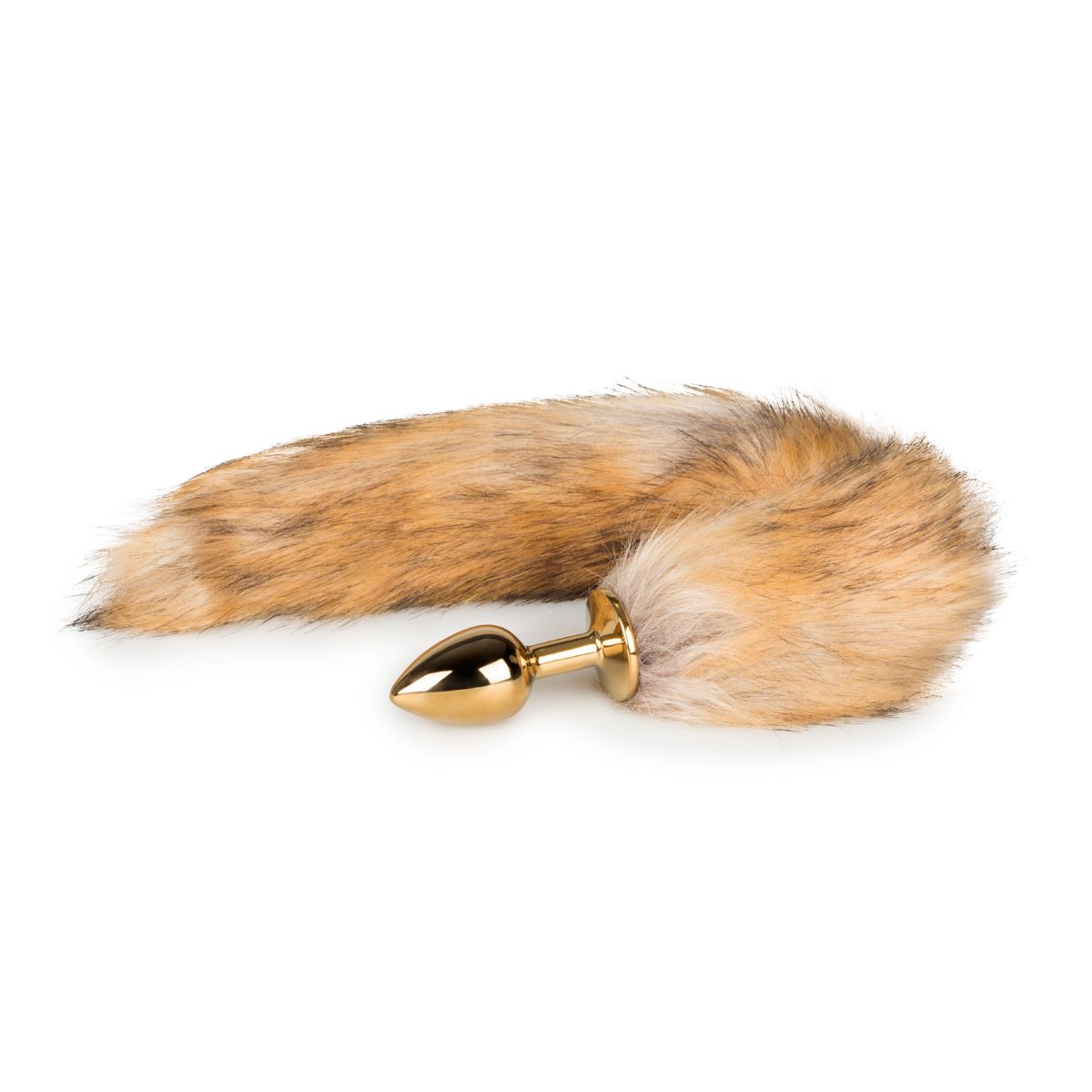EasyToys – FETISH COLLECTIE Buttplug Goud – Beige Vossenstaart