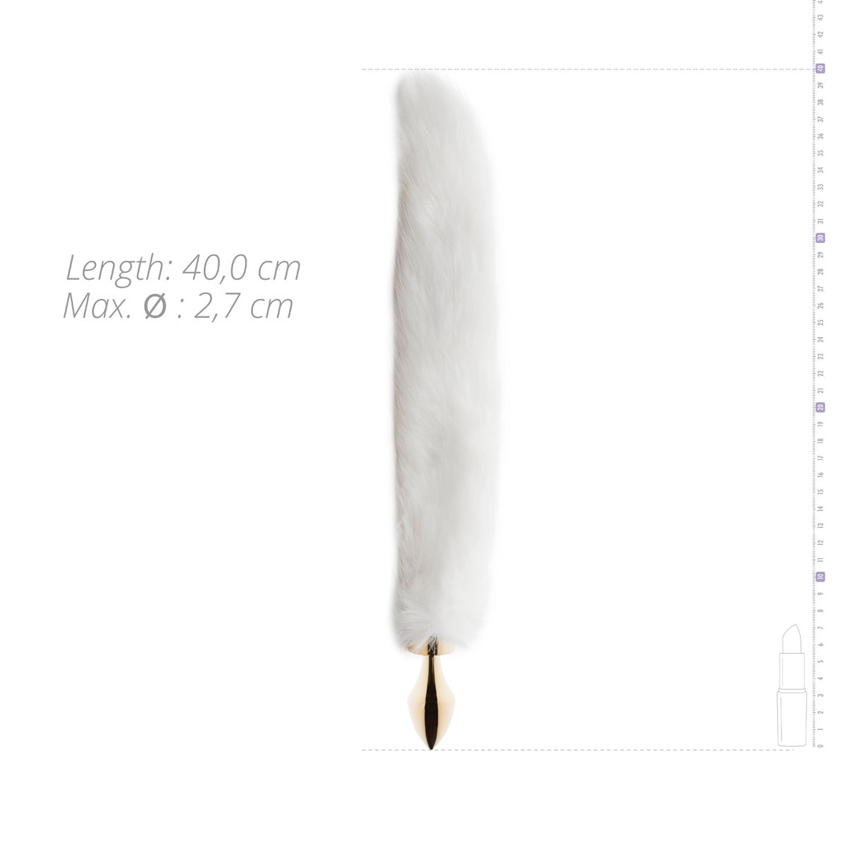 EasyToys – FETISH COLLECTION Buttplug – Witte Vossenstaart