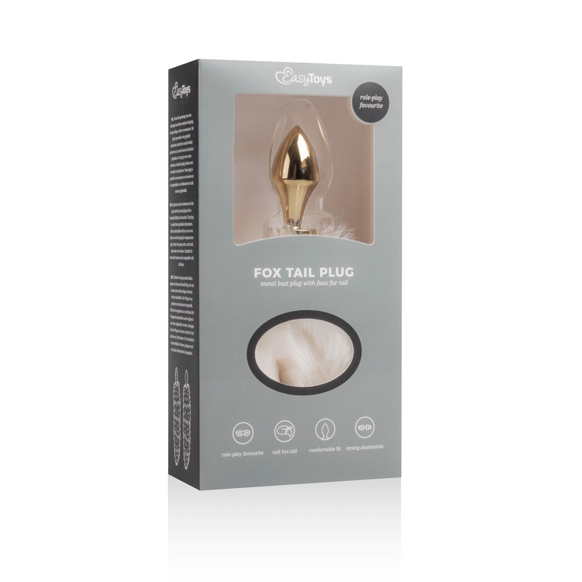 EasyToys – FETISH COLLECTION Buttplug – Witte Vossenstaart