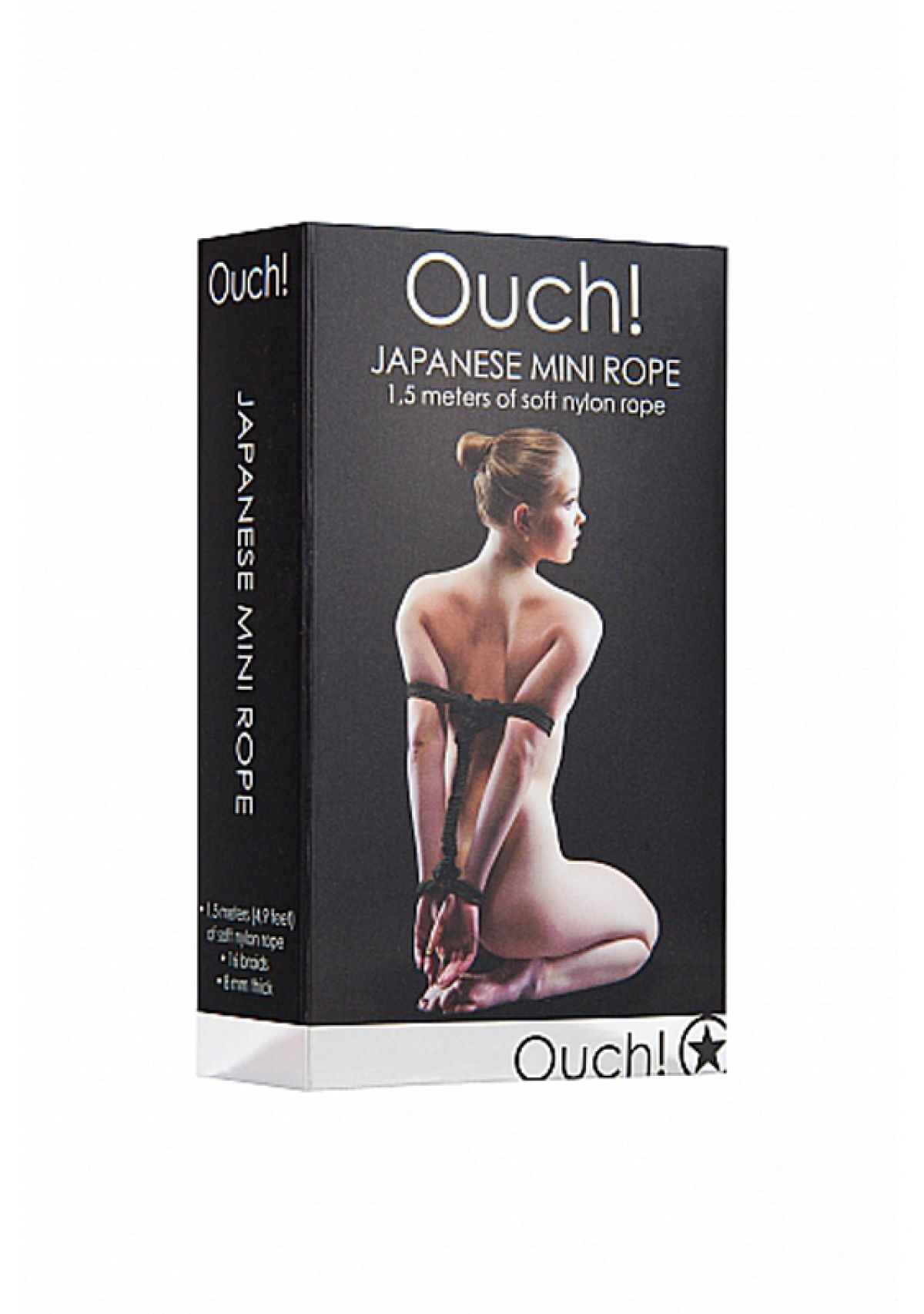 Japanse Mini Touw - 1,5 m - zwart
