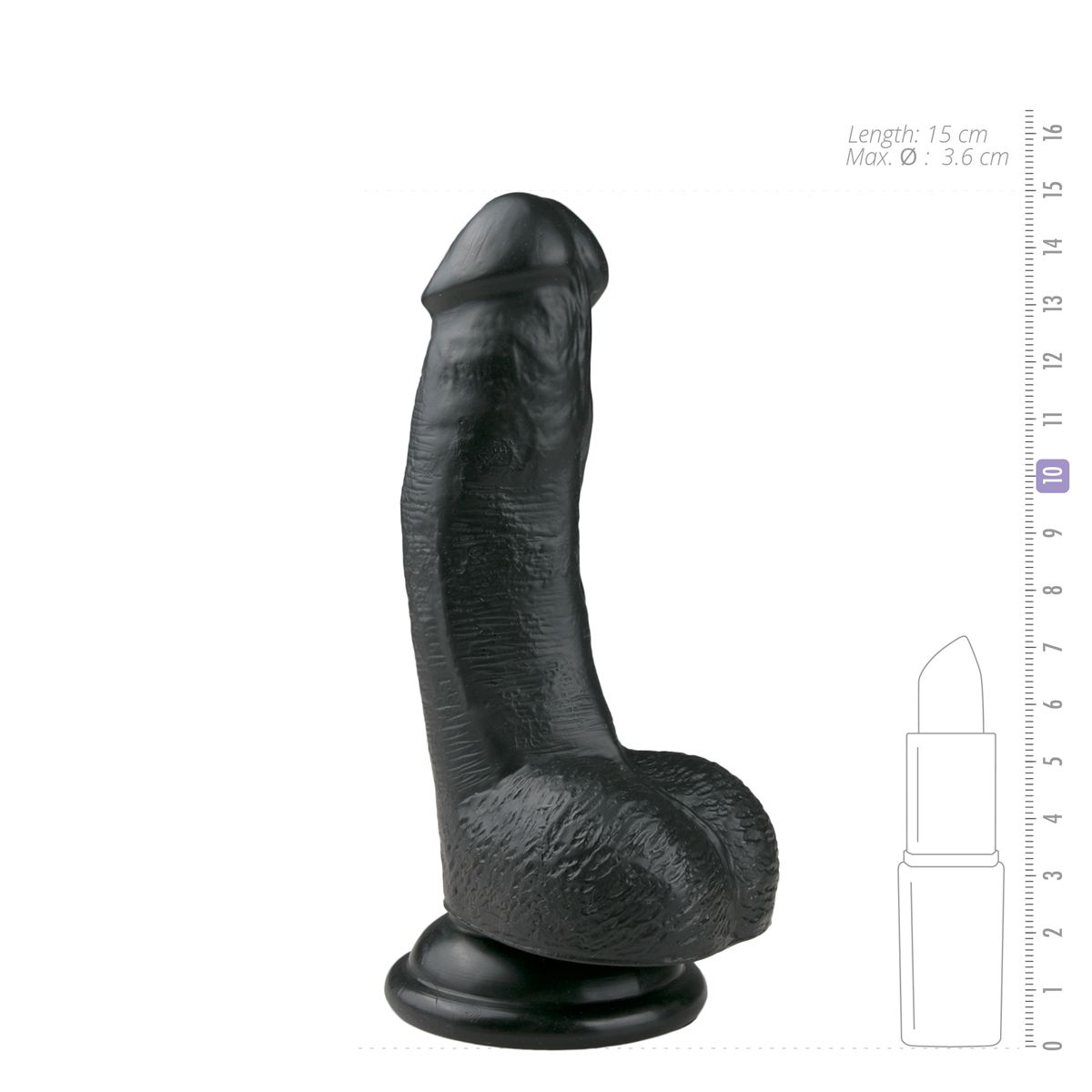Eigenschappen Dildo Met Balzak - 15 cm