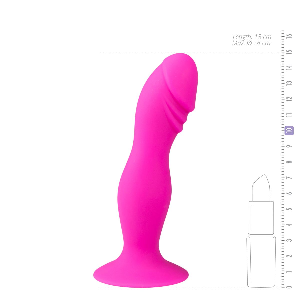 Siliconen Dildo Met Zuignap - 13,5 cm