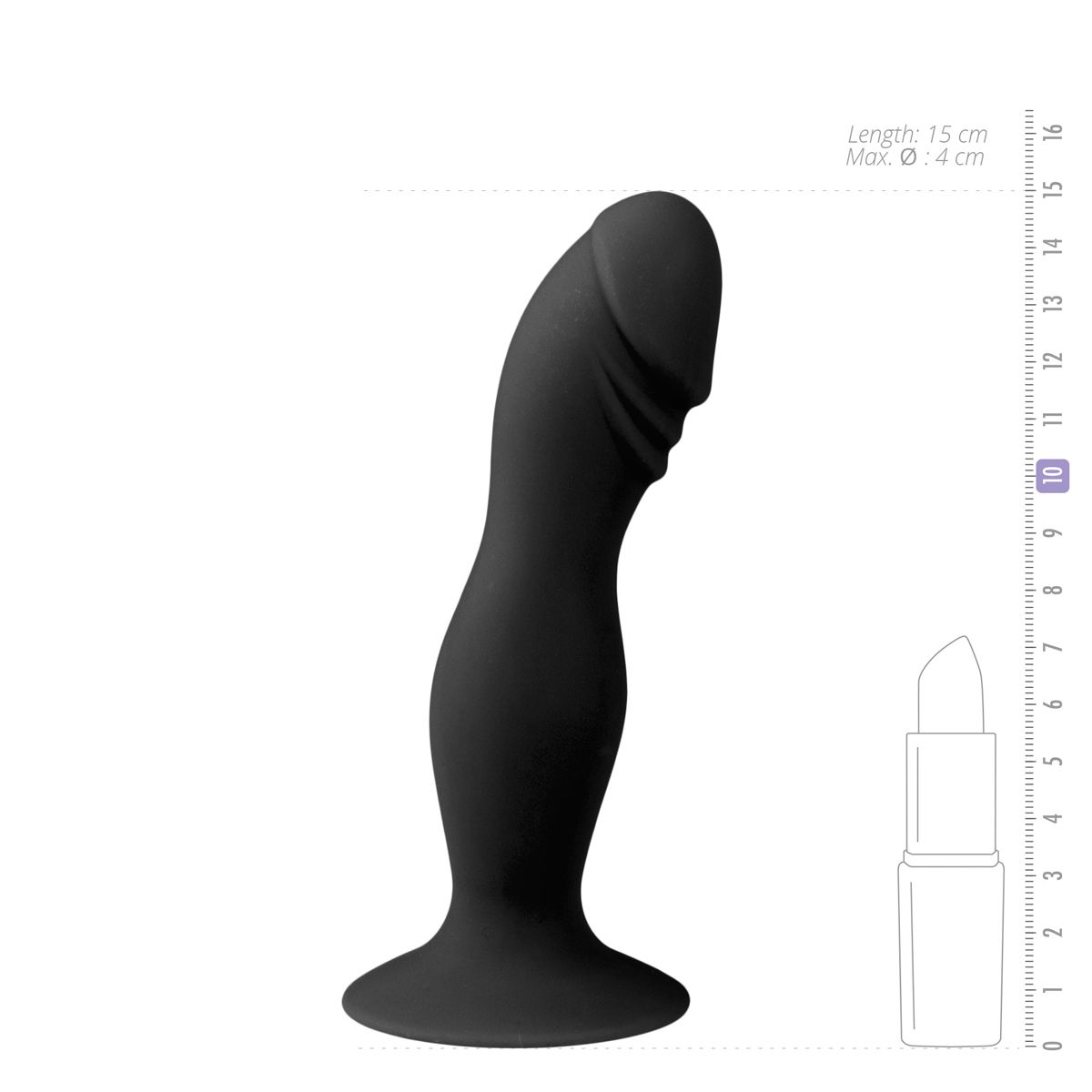 Siliconen Dildo Met Zuignap - 13,5 cm