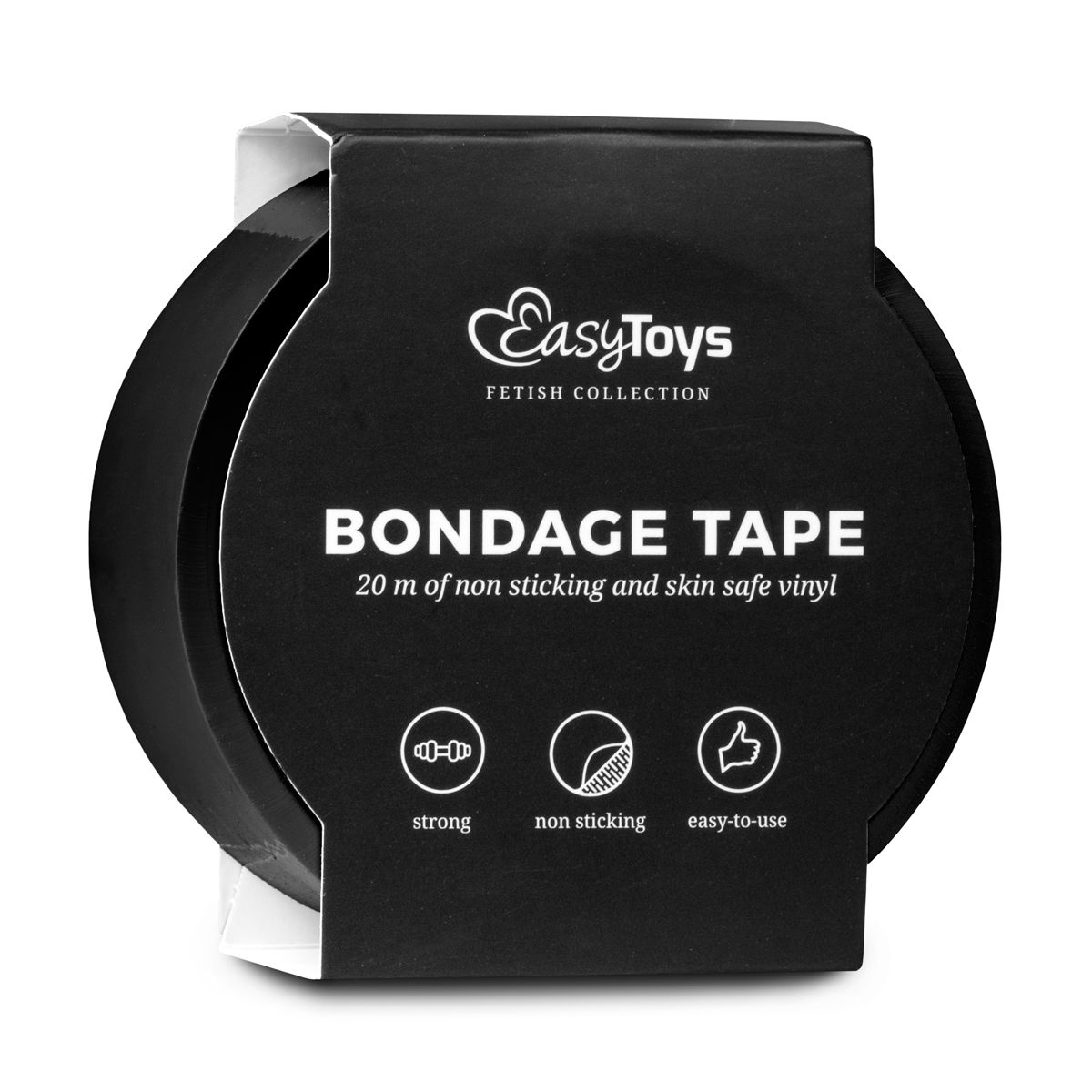 Zwarte bondagetape - 20m