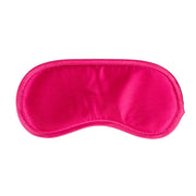 Roze satijnen oogmasker