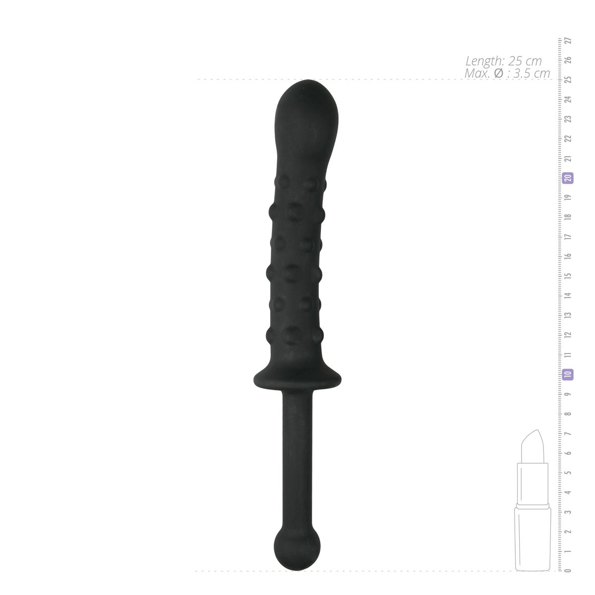 The Handler-dildo met handvat - Zwart