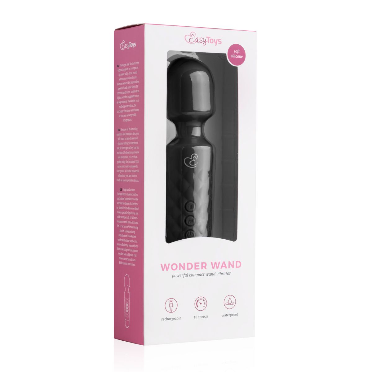 EasyToys Mini Wandvibrator - Zwart