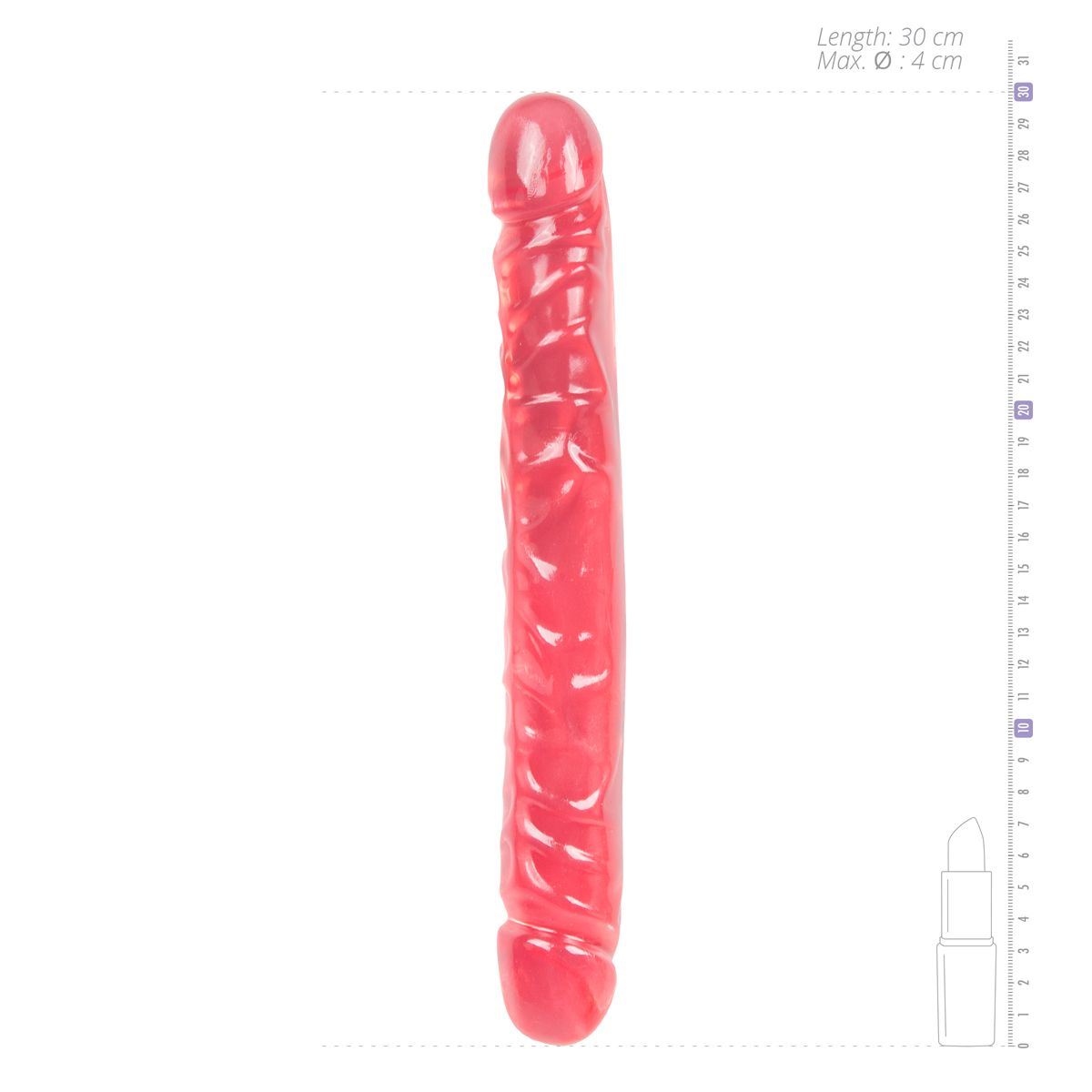 Crystal Jellies Dubbeldildo - Roze