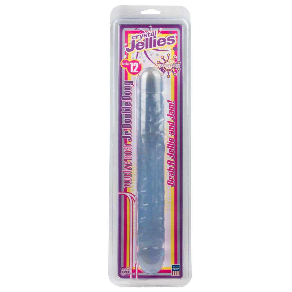 Crystal Jellies Dubbeldildo - Transparant
