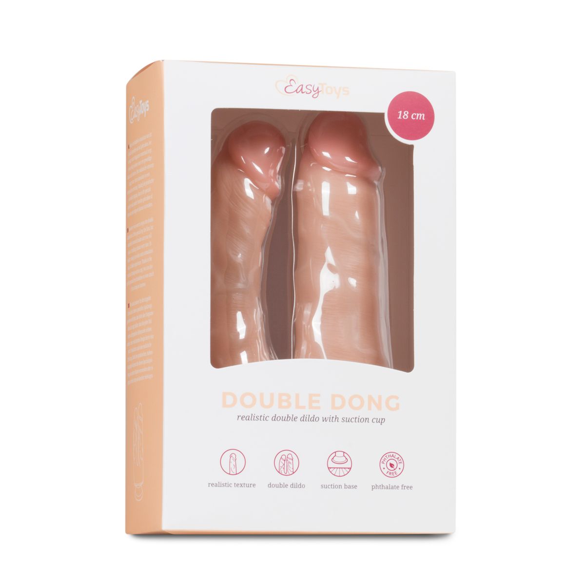Veelzijdige Dubbele Dildo Met Zuignap - 18 cm