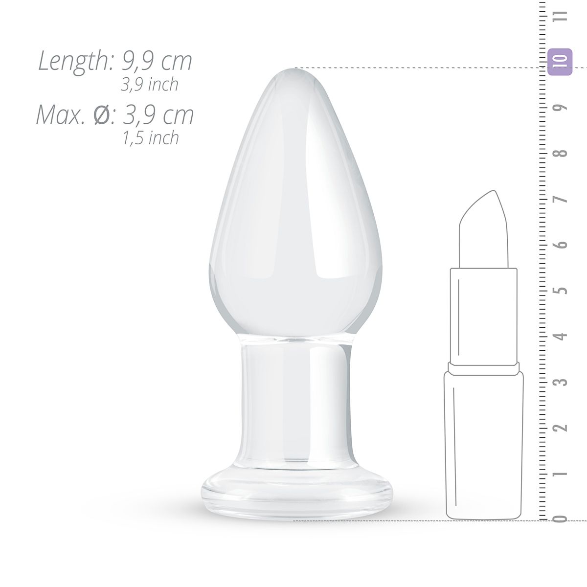 Glazen Buttplug Nr. 24