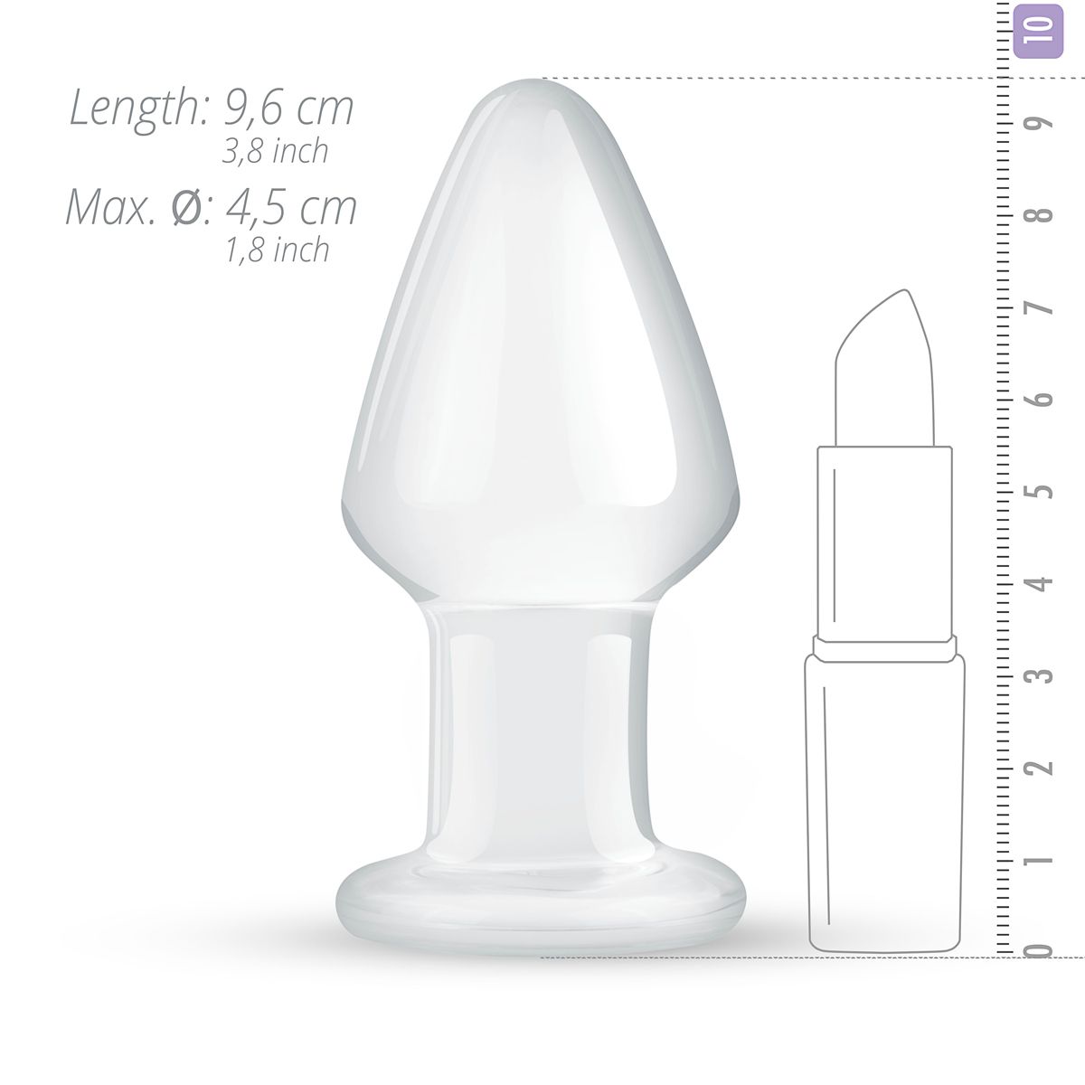 Glazen Buttplug Nr. 25