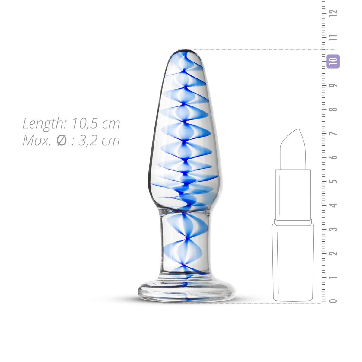 Glazen Buttplug Nr. 23