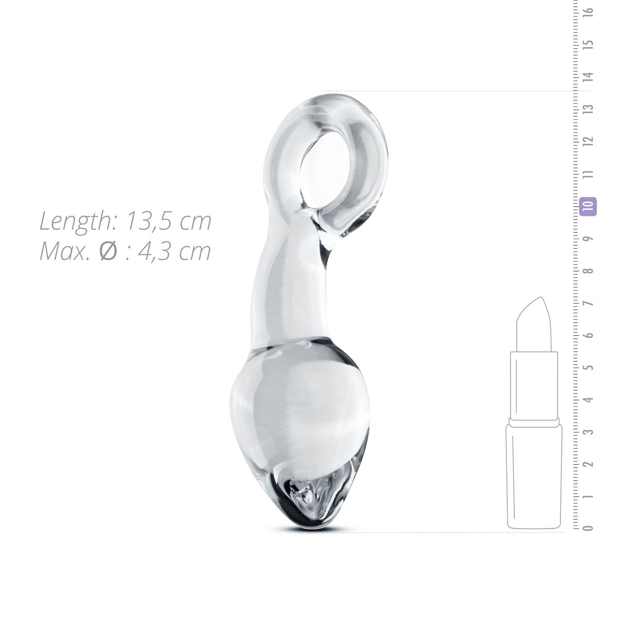 Glazen Prostaat Buttplug Nr. 13