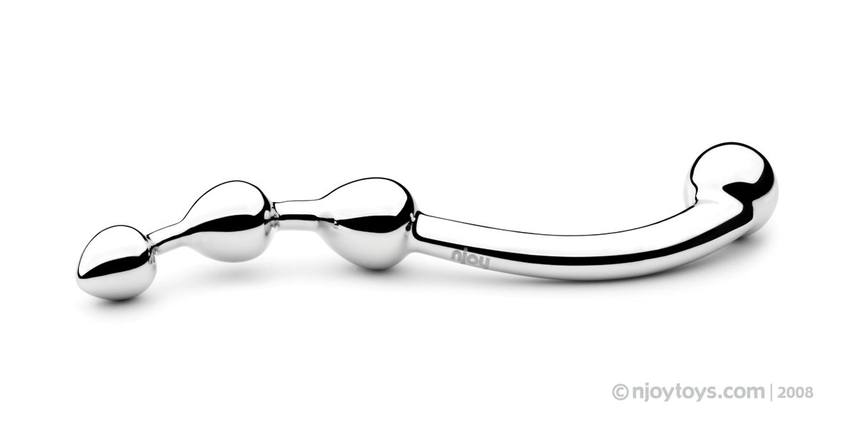 Njoy Fun Wand - G-Spot/Prostaat Dildo - Zilver