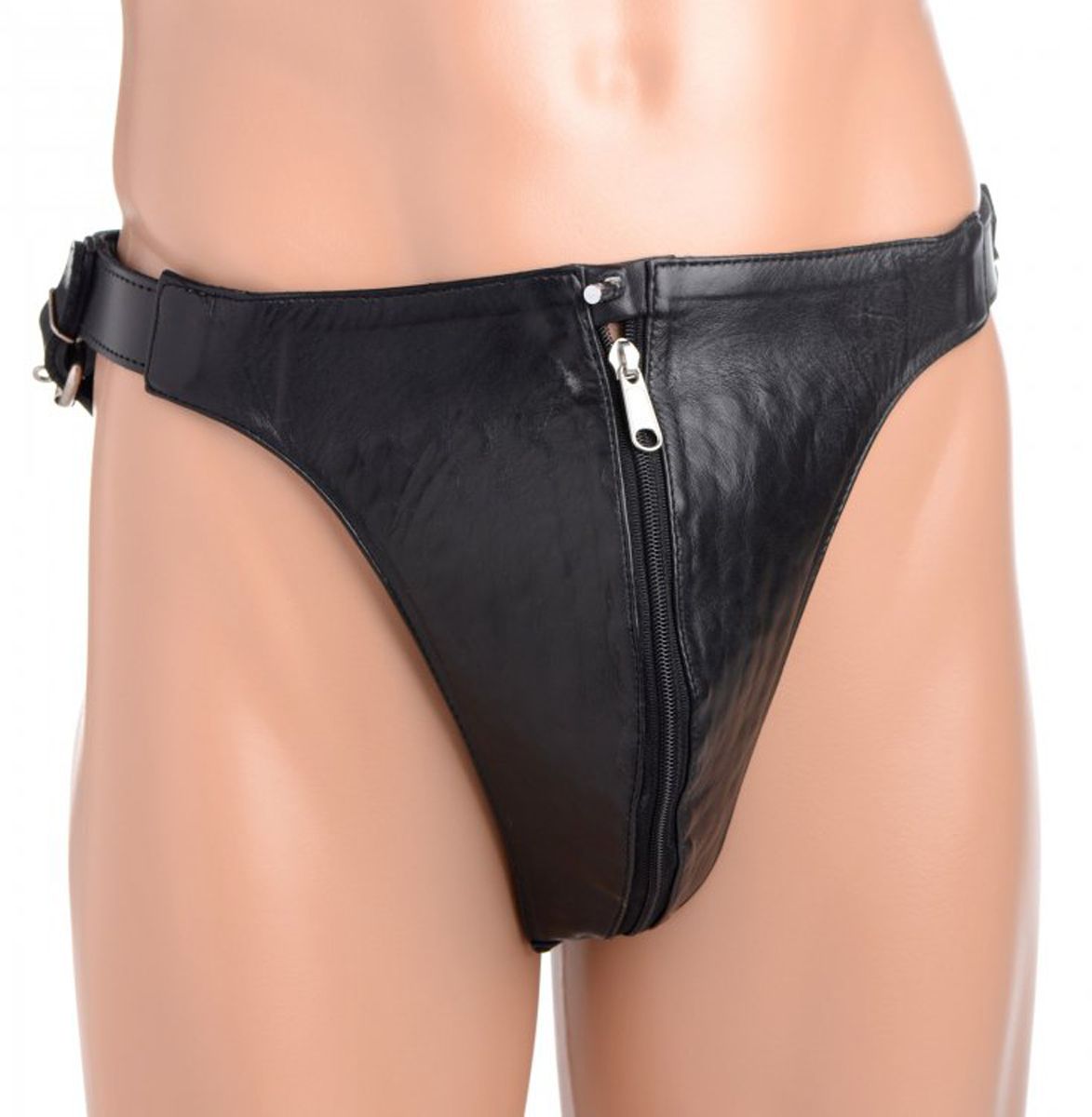 Spiked Lederen Kuisheidsgordel Met Spikes