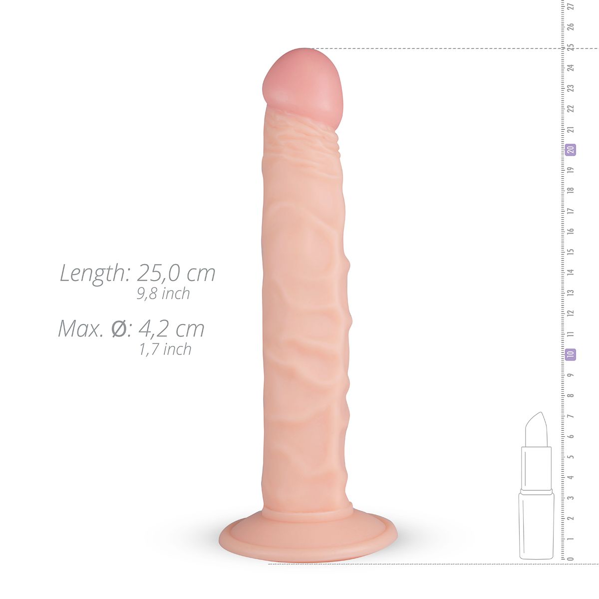 Scott uitgebreide Dildo - 25 cm