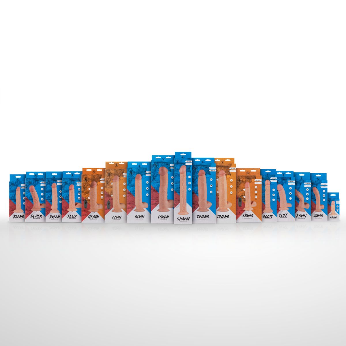 Vince uitgebreide Dildo Met Balzak - 19,5 cm