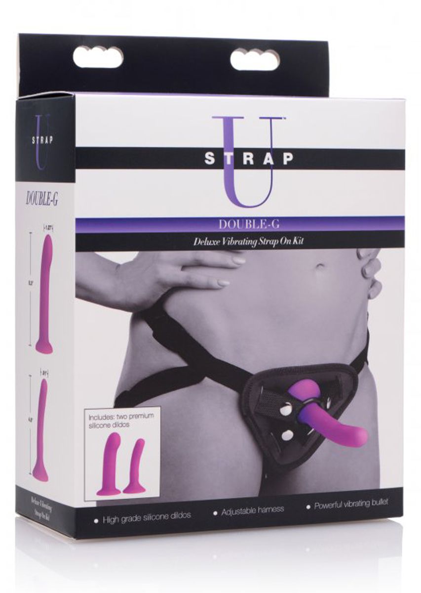 Double-G Deluxe vibrerende strap-on-set