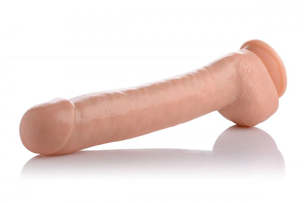 The Destroyer uitgebreide XXL Dildo Met Balzak - 32 cm