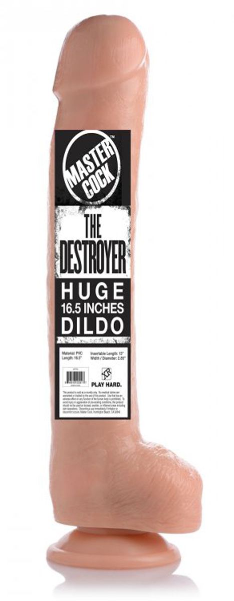 The Destroyer uitgebreide XXL Dildo Met Balzak - 32 cm