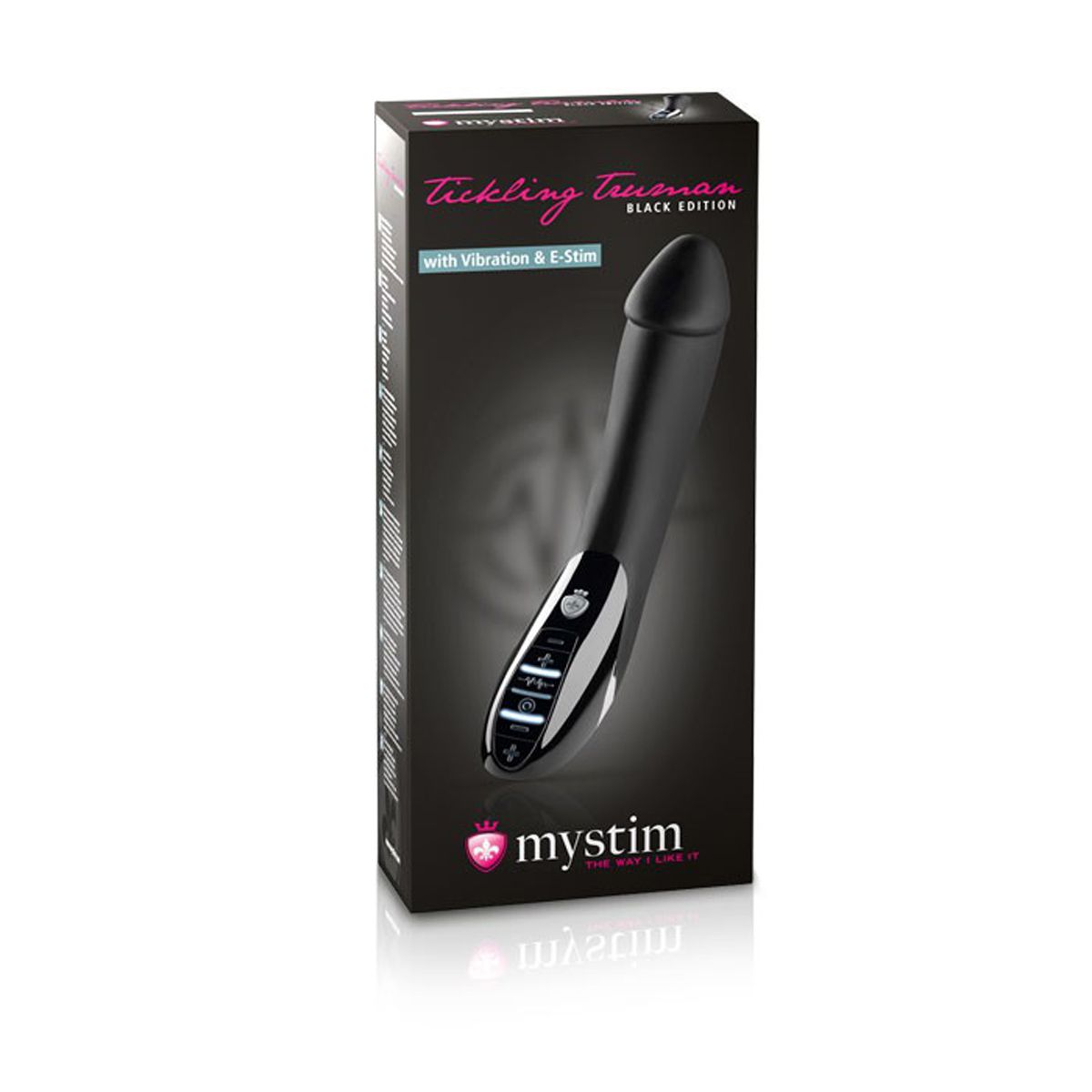 Mystim - Tickling Truman E-Stim Vibrator - Zwarte Editie