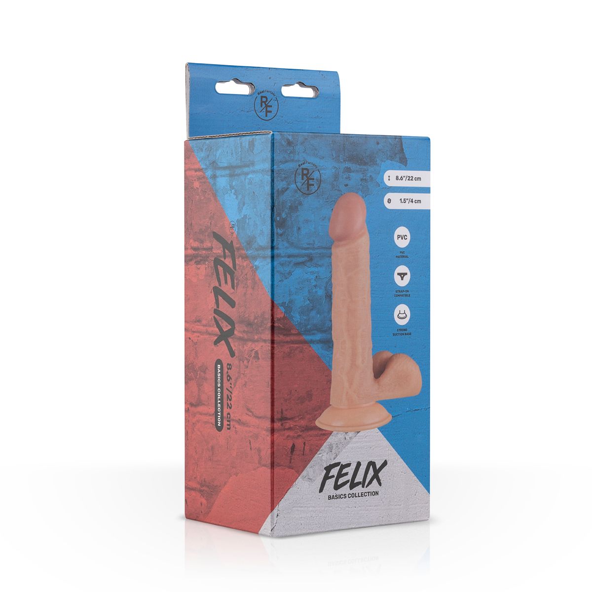 Felix complete Dildo Met Balzak - 22 cm