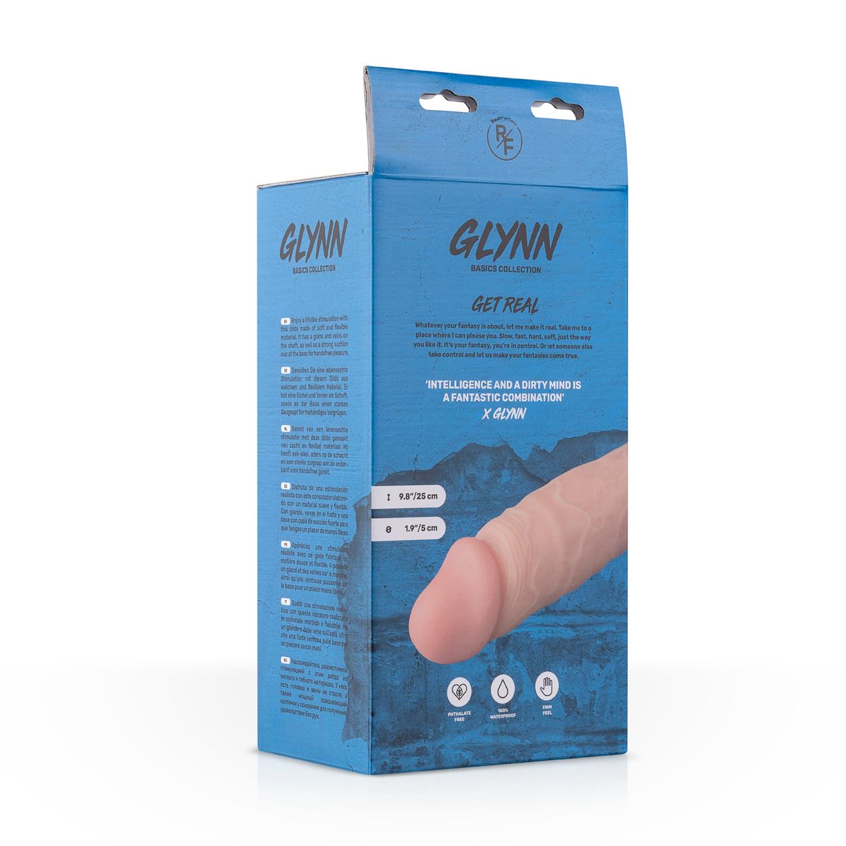 Glynn uitgebreide Dildo Met Balzak - 25 cm