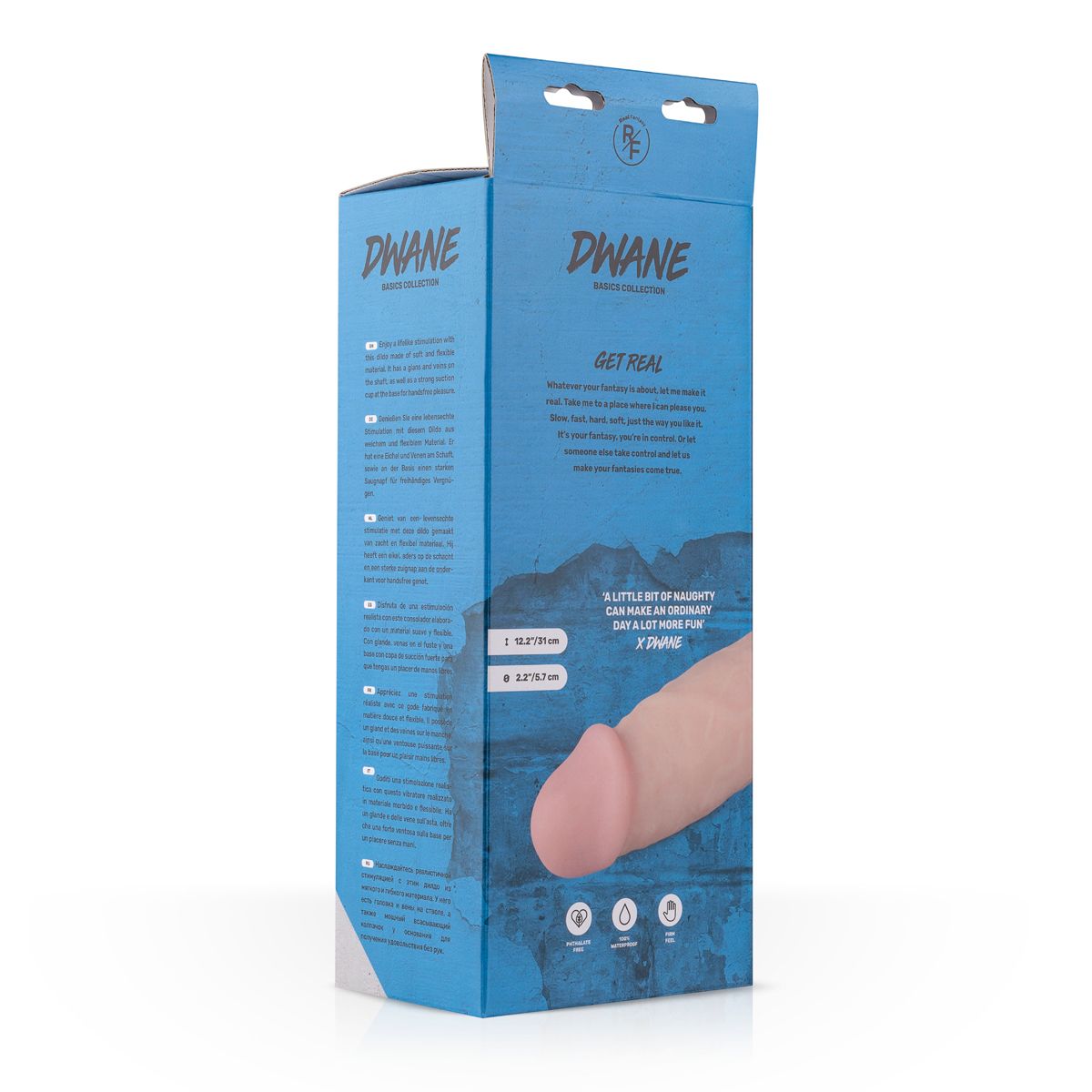 Dwayne Uitgebreide Dildo Met Balzak - 30 cm