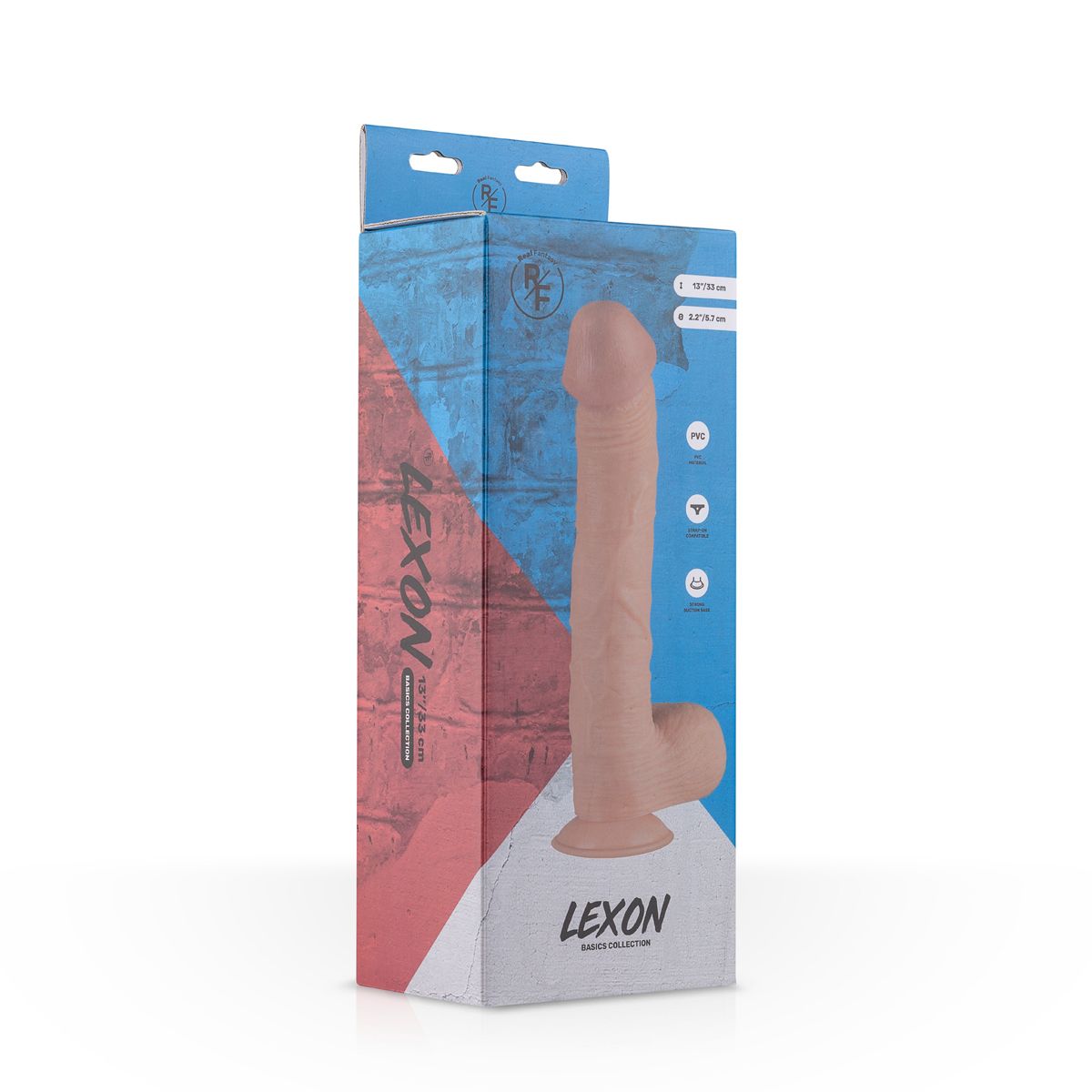 Lexon complete Dildo Met Balzak - 33 cm