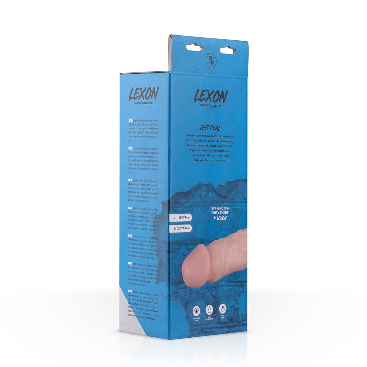 Lexon complete Dildo Met Balzak - 33 cm