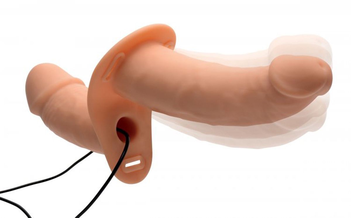 Power Pegger Dubbele Strap-On-vibrator