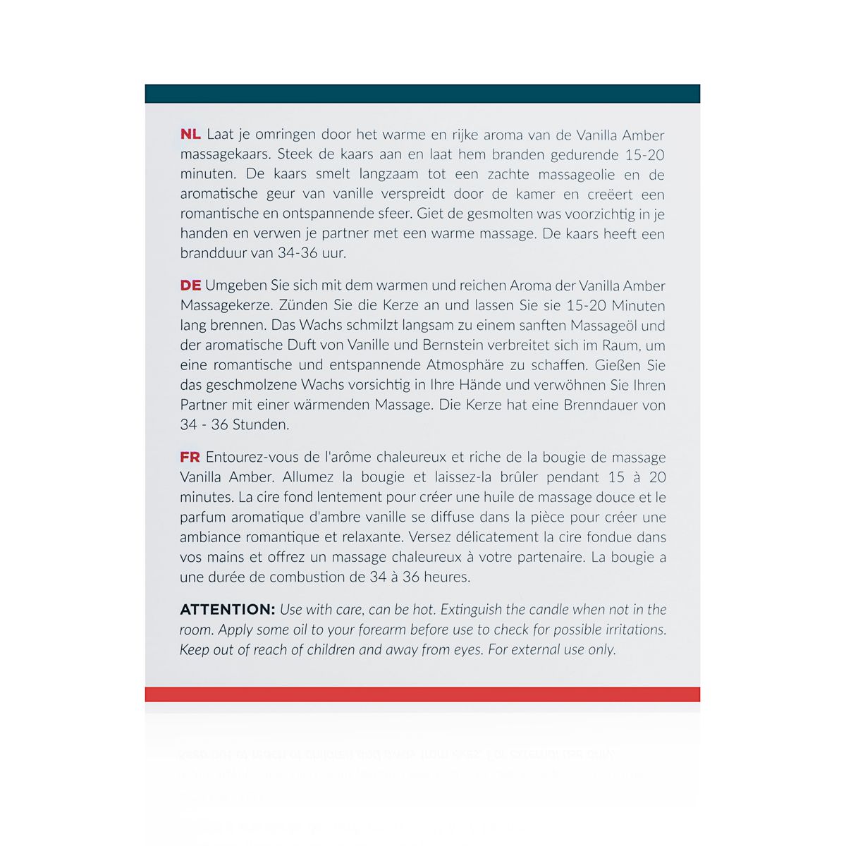 Exotiq Massagekaars Vanille Amber - 200g