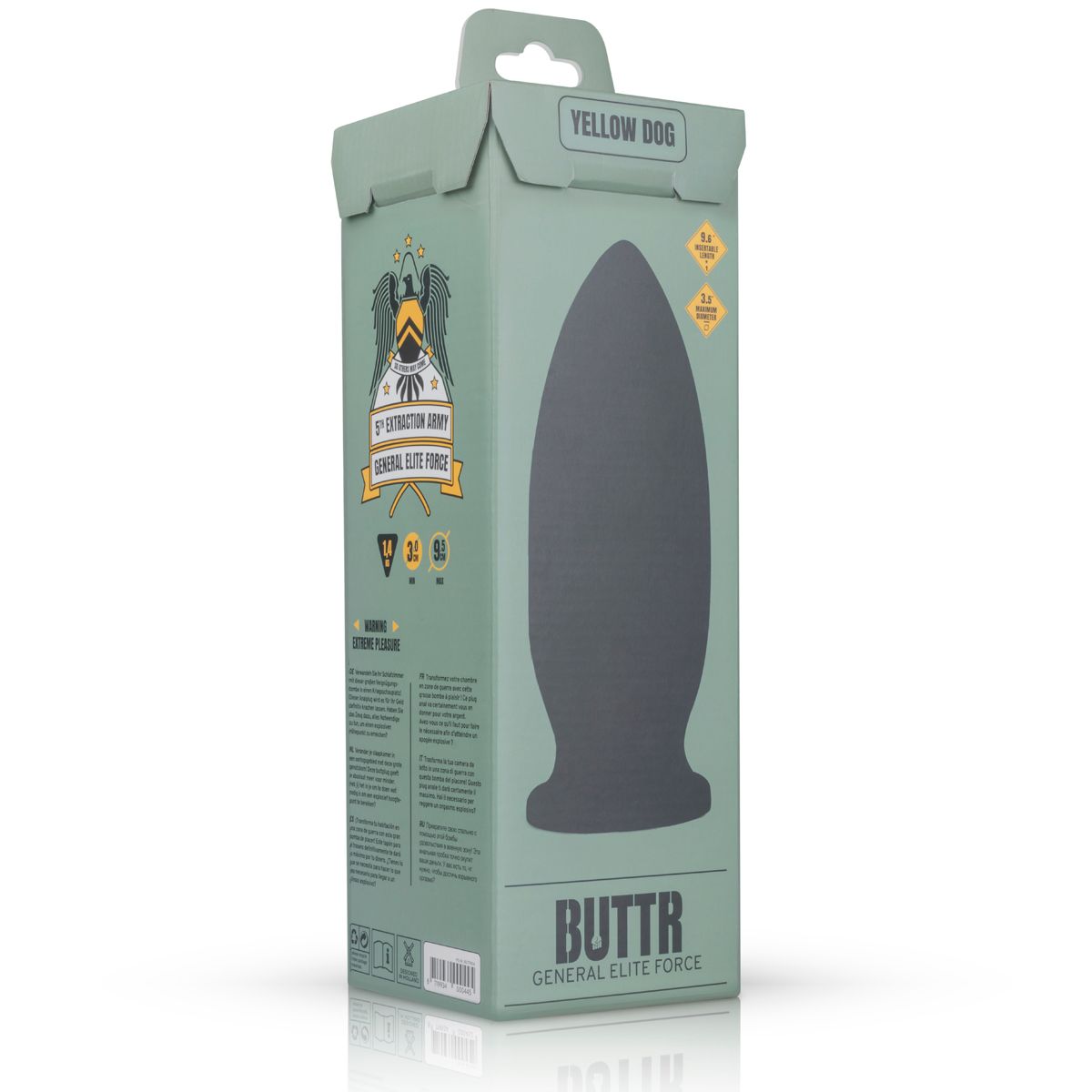 BUTTR - Gele hondenbuttplug