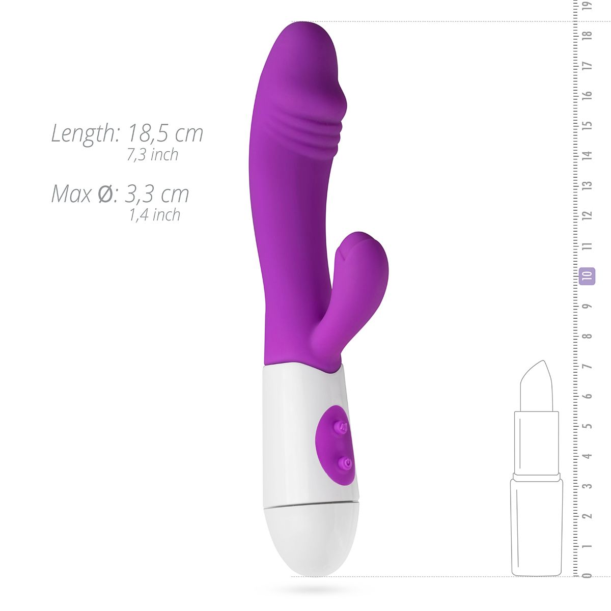 Veelzijdige Rabbit vibrator - Paars