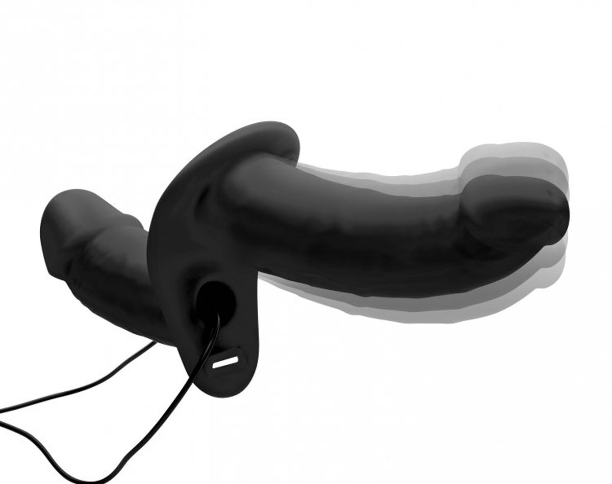 Power Pegger Dubbele Strap-On-vibrator