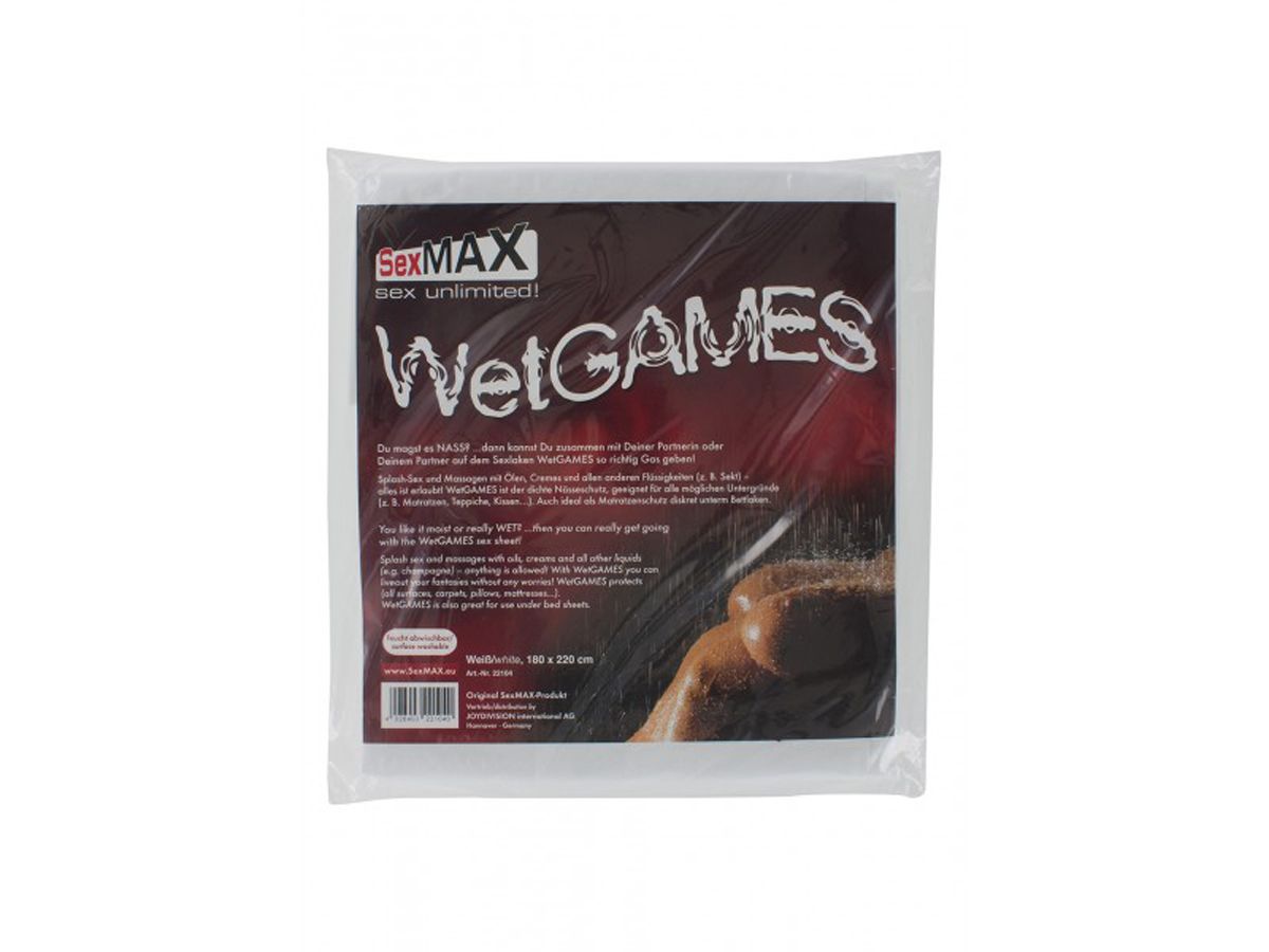SexMAX WetGAMES Laklakken 180 x 220 cm - Wit