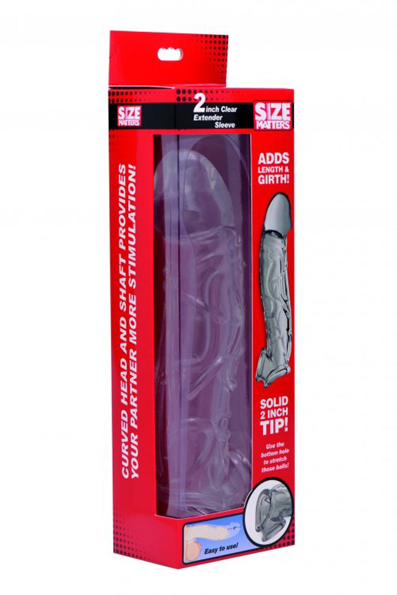 Doorzichtige Extender Gebogen Penissleeve