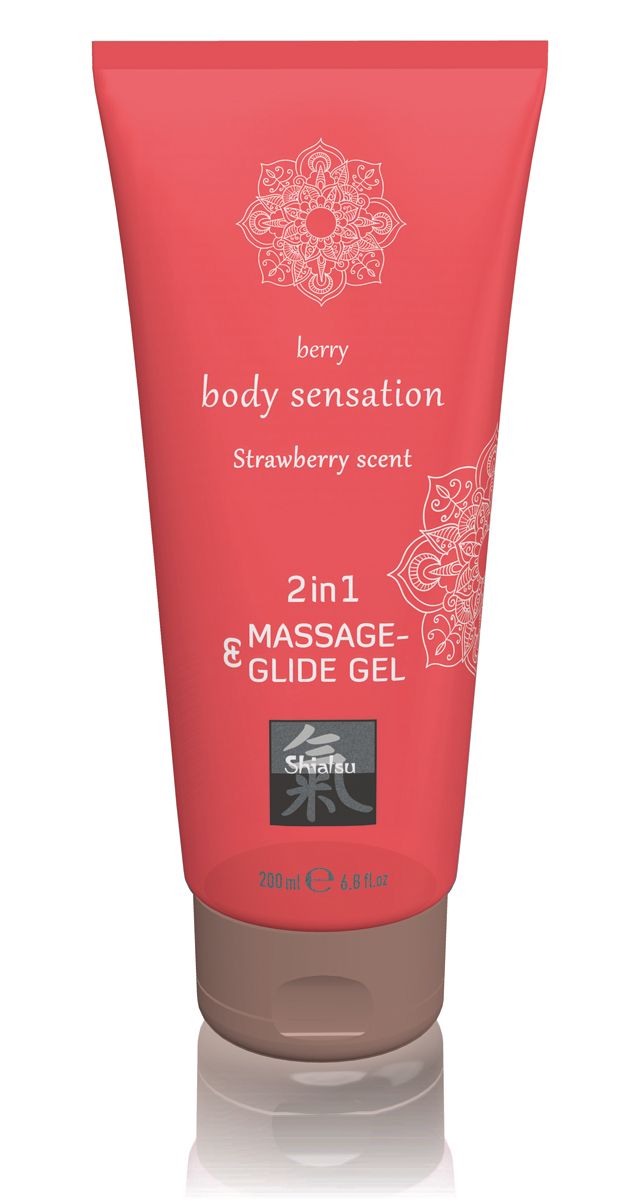 Massage- &amp; Glijgel 2 in 1 - Aardbei